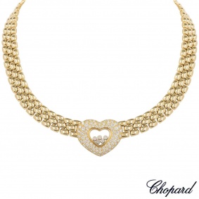 Chopard Yellow Gold Happy Diamonds Necklace 81/5427-20
